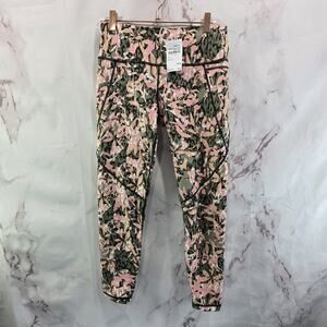 Sweaty Betty Leggings Womens Small Pink Green Crop High Rise Pocket Capri Power